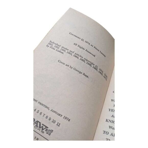 The Book of Fritz Leiber 1974 DAW Paperback Vintage Hugo SF VG - Picture 5 of 5